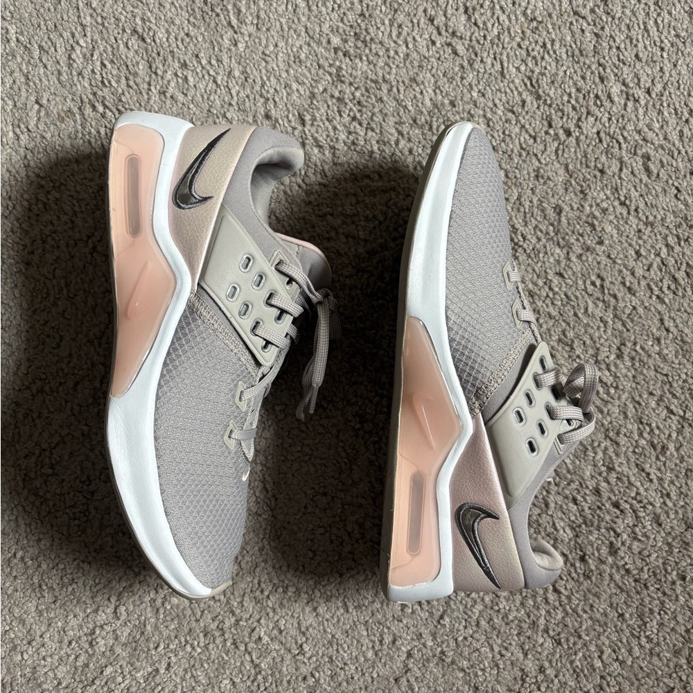 Nike Women's Air Max Light Gray and Soft Pink Sneakers